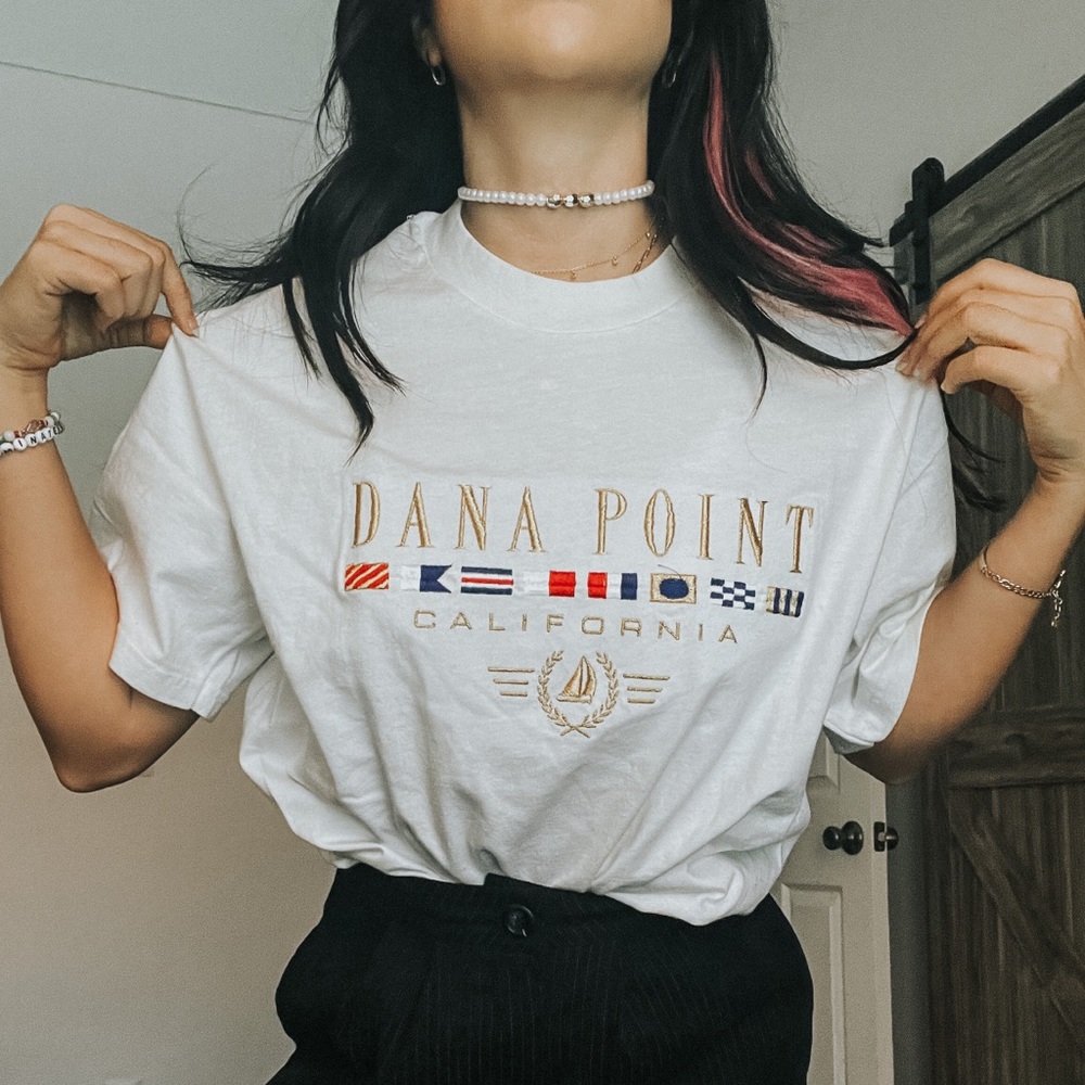 Vintage Dana Point, CA embroidered t shirt